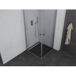 Mexen Pretoria Duo  Zuhanykabin Nyiló ajtóval   70 x 70 cm,  átlátszó üveg, króm - 852-070-070-02-0 DUO zuhanykabin