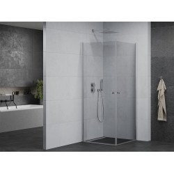 Mexen Pretoria Duo  Zuhanykabin Nyiló ajtóval   70 x 70 cm,  átlátszó üveg, króm - 852-070-070-02-0 DUO zuhanykabin