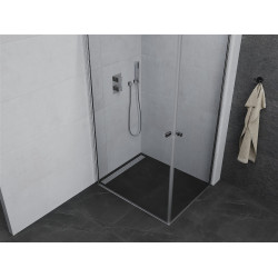 Mexen Pretoria Duo  Zuhanykabin Nyiló ajtóval   80 x 70 cm,  átlátszó üveg, króm - 852-080-070-02-0 DUO zuhanykabin