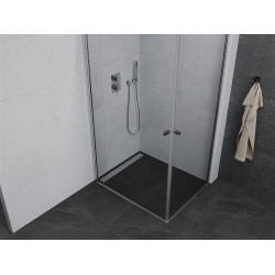 Mexen Pretoria Duo  Zuhanykabin Nyiló ajtóval   90 x 70 cm,  átlátszó üveg, króm - 852-090-070-02-0 DUO zuhanykabin