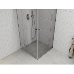 Mexen Roma Duo  Zuhanykabin Nyiló ajtóval   70 x 70 cm,  átlátszó üveg, króm - 854-070-070-02-0 DUO zuhanykabin