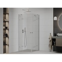 Mexen Roma Duo  Zuhanykabin Nyiló ajtóval   70 x 70 cm,  átlátszó üveg, króm - 854-070-070-02-0 DUO zuhanykabin DUO zuhanykabin 406594 Mexen