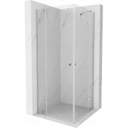 Mexen Roma Duo  Zuhanykabin Nyiló ajtóval   80 x 80 cm,  átlátszó üveg, króm - 854-080-080-02-0 DUO zuhanykabin DUO zuhanykabin 406594 Mexen