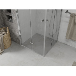 Mexen Lima Duo  Zuhanykabin Csukló ajtóval   80 x 80 cm,  átlátszó üveg, króm - 856-080-080-02-0 DUO zuhanykabin