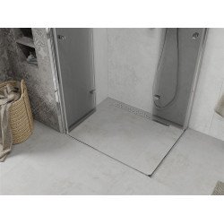 Mexen Lima Duo  Zuhanykabin Csukló ajtóval   90 x 70 cm,  átlátszó üveg, króm - 856-090-070-02-0 DUO zuhanykabin