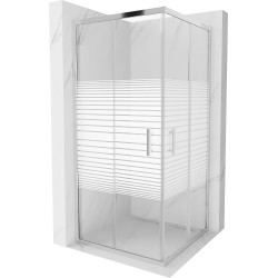 Mexen Rio Zuhanykabin Toló ajtóval  90 x 90 cm,  intim  , króm - 860-090-090-01-2 Toló ajtós Toló ajtós 406594 Mexen