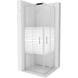Mexen Rio Zuhanykabin Toló ajtóval  70 x 70 cm,  intim  , króm - 860-070-070-01-2 Toló ajtós Toló ajtós 406594 Mexen