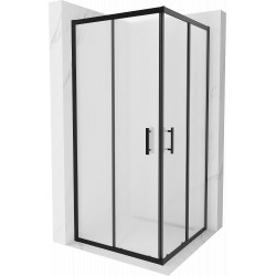 Mexen Rio Zuhanykabin Toló ajtóval  90 x 90 cm,   szatén  ,  fekete  - 860-090-090-70-3 Toló ajtós Toló ajtós 406594 Mexen
