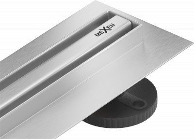 Mexen Flat 360° Slim  Zuhanyfolyóka padlóba 80 cm, króm - 1041080 Padlóba épithetö
