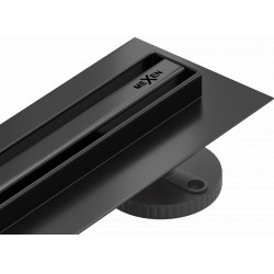 Mexen Flat 360° Slim  Zuhanyfolyóka padlóba 90 cm,  fekete  - 1741090 Padlóba épithetö Padlóba épithetö 406594 Mexen
