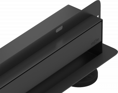 Mexen Flat Wall  Zuhanyfolyóka falba építhetö  2w1 60 cm,  fekete- 1730060 Falba építhetö