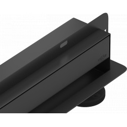 Mexen Flat Wall  Zuhanyfolyóka falba építhetö  2w1 90 cm,  fekete- 1730090 Falba építhetö Falba építhetö 406594 Mexen