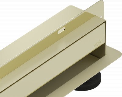Mexen Flat Wall  Zuhanyfolyóka falba építhetö  2w1 60 cm,  arany - 1530060 Falba építhetö