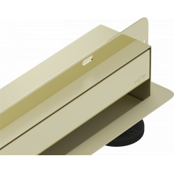 Mexen Flat Wall  Zuhanyfolyóka falba építhetö  2w1 110 cm,  arany - 1530110 Falba építhetö Falba építhetö 406594 Mexen