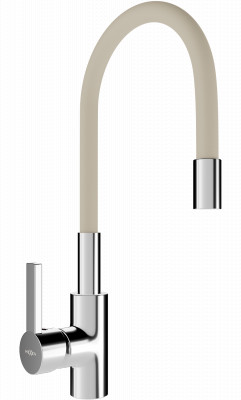 Mexen Flex  mosogató csaptelep  , króm/beige  - 670900-09 Konyhai csap