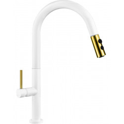 Mexen Ava  mosogató csaptelep  , fehér/fekete - 672800-25 Konyhai csap Konyhai csap 406594 Mexen