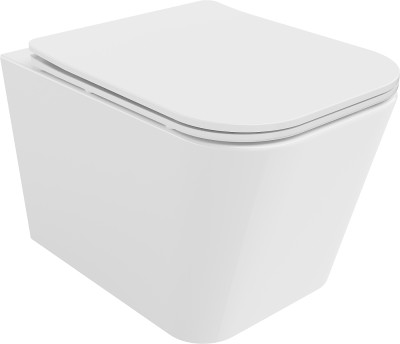 Mexen Teo  Perem nélküli fali wc lassú záródásu tetövel  slim, duroplast,  fehér - 3085060 Wc