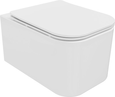 Mexen Elis  Perem nélküli fali wc lassú záródásu tetövel  slim, duroplast,  fehér - 3091060 Wc