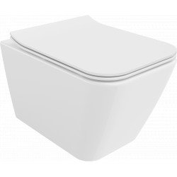 Mexen Cube  Perem nélküli fali wc lassú záródásu tetövel  slim, duroplast,  fehér - 3092400 Wc Wc 406594 Mexen