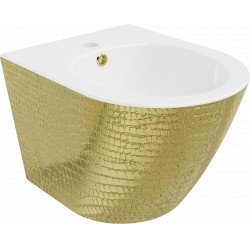 Mexen Lena  bidé fali ,  fehér/ arany  arany model   - 35224808 Bidé Bidé 406594 Mexen