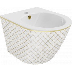 Mexen Lena  bidé fali ,  fehér/ arany  arany   - 35224809 Bidé Bidé 406594 Mexen