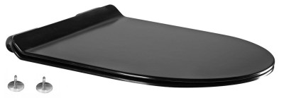 Mexen  Wc  tetö lassú záródású  slim, duroplast, fekete  - 39010185 Wc tetö