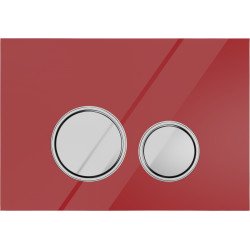 Mexen Fenix 06 nyomólap  , piros üveg- 600627 Wc tartály nyomólap Wc tartály nyomólap 406594 Mexen