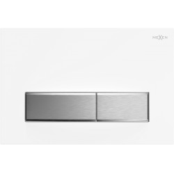 Mexen Fenix 09 nyomólap  , fehér /króm mat  - 600929 Wc tartály nyomólap Wc tartály nyomólap 406594 Mexen