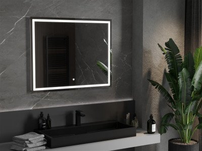 Mexen Miko  Led fürdöszobai tükör  100 x 80 cm, LED 6000K, + páramentesítö - 9819-100-080-611-00 Led Tükör