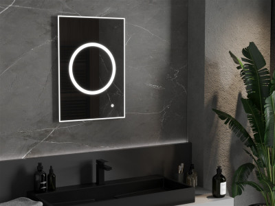 Mexen Koga  Led fürdöszobai tükör  50 x 70 cm, LED 6000K, + páramentesítö - 9821-050-070-611-00 Led Tükör