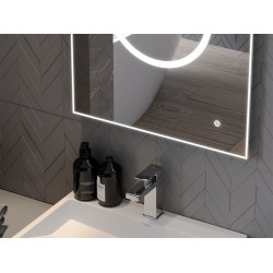 Mexen Koga  Led fürdöszobai tükör  50 x 70 cm, LED 6000K, + páramentesítö - 9821-050-070-611-00 Led Tükör