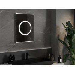 Mexen Koga  Led fürdöszobai tükör  50 x 70 cm, LED 6000K, + páramentesítö - 9821-050-070-611-00 Led Tükör Led Tükör 406594 Mexen