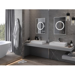 Mexen Koga  Led fürdöszobai tükör  50 x 70 cm, LED 6000K, + páramentesítö - 9821-050-070-611-00 Led Tükör Led Tükör 406594 Mexen