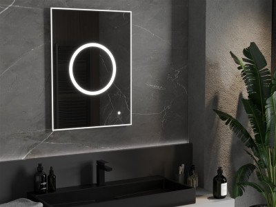 Mexen Koga  Led fürdöszobai tükör  60 x 80 cm, LED 6000K, + páramentesítö - 9821-060-080-611-00 Led Tükör