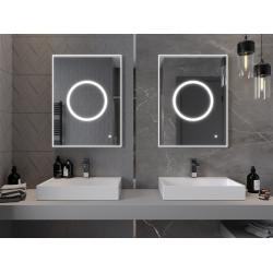 Mexen Koga  Led fürdöszobai tükör  60 x 80 cm, LED 6000K, + páramentesítö - 9821-060-080-611-00 Led Tükör