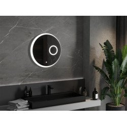 Mexen Ella  Led fürdöszobai tükör    + Kozmetikai opció, kerek  60 cm, LED 6000K, + páramentesítö - 9811-060-060-611-00 Led Tükör Led Tükör 406594 Mexen