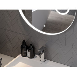 Mexen Ella  Led fürdöszobai tükör    + Kozmetikai opció, kerek 100 cm, LED 6000K, + páramentesítö - 9811-100-100-611-00 Led Tükör