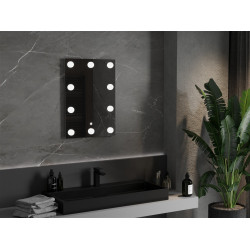 Mexen Dona  Led fürdöszobai tükör  50 x 70 cm, LED 6000K, + páramentesítö - 9818-050-070-611-00 Led Tükör Led Tükör 406594 Mexen
