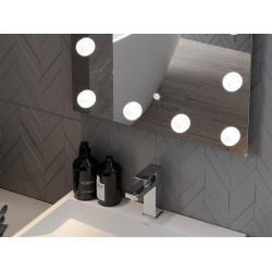 Mexen Dona  Led fürdöszobai tükör  80 x 60 cm, LED 6000K, + páramentesítö - 9818-080-060-611-00 Led Tükör