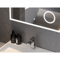Mexen Kala  Led fürdöszobai tükör    + Kozmetikai opció  100 x 80 cm, LED 6000K, + páramentesítö - 9820-100-080-611-00 Led Tükör