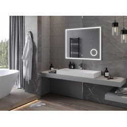 Mexen Kala  Led fürdöszobai tükör    + Kozmetikai opció  100 x 80 cm, LED 6000K, + páramentesítö - 9820-100-080-611-00 Led Tükör Led Tükör 406594 Mexen