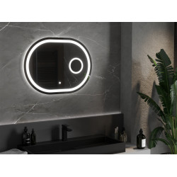Mexen Umba  Led fürdöszobai tükör    + Kozmetikai opció  80 x 60 cm, LED 6000K, + páramentesítö - 9822-080-060-611-00 Led Tükör Led Tükör 406594 Mexen