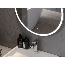 Mexen Gobi  Led fürdöszobai tükör, kerek 80 cm, LED 6000K, + páramentesítö - 9801-080-080-611-00 Led Tükör