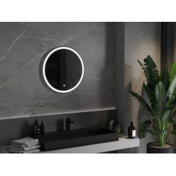 Mexen Gobi  Led fürdöszobai tükör, kerek 90 cm, LED 6000K, + páramentesítö - 9801-090-090-611-00 Led Tükör Led Tükör Led Tükör 406594 Mexen