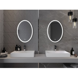 Mexen Elz  Led fürdöszobai tükör  50 x 70 cm, LED 6000K, + páramentesítö - 9802-050-070-611-00 Led Tükör
