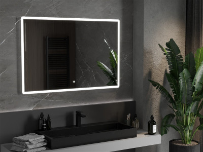 Mexen Navia  Led fürdöszobai tükör  100 x 80 cm, LED 6000K, + páramentesítö - 9803-100-080-611-00 Led Tükör