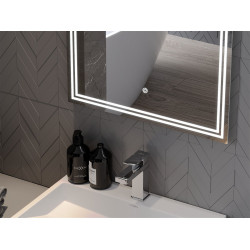 Mexen Taco  Led fürdöszobai tükör  50 x 70 cm, LED 6000K, + páramentesítö - 9805-050-070-611-00 Led Tükör