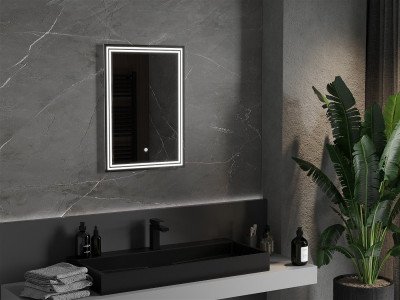 Mexen Taco  Led fürdöszobai tükör  60 x 80 cm, LED 6000K, + páramentesítö - 9805-060-080-611-00 Led Tükör