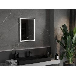 Mexen Taco  Led fürdöszobai tükör  60 x 80 cm, LED 6000K, + páramentesítö - 9805-060-080-611-00 Led Tükör Led Tükör 406594 Mexen