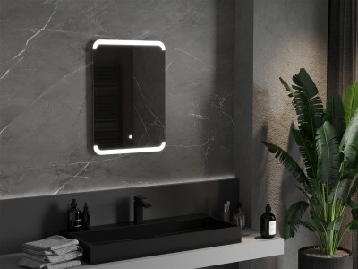 Mexen Nida  Led fürdöszobai tükör  80 x 60 cm, LED 6000K, + páramentesítö - 9806-080-060-611-00 Led Tükör